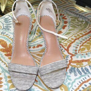 Kelly & Katie striped heels, 7.5, Avant Garde, Sexy, Dance Fever, Clubwear, Boho